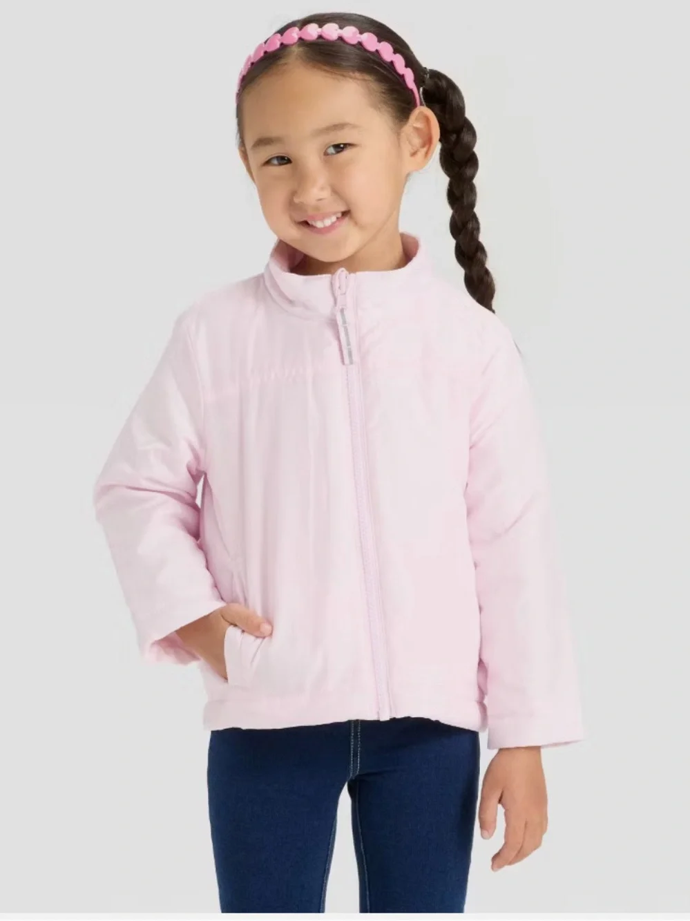 Cat & Jack 3-in-1 Snowplay Jacket All-Weather Coat Pink Floral Toddler Girl 18M